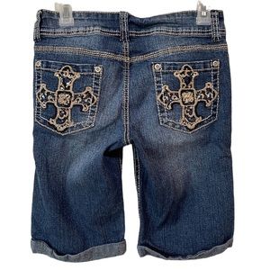 Revolt Juniors Bermuda Jean Shorts
